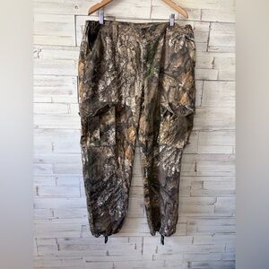 Camouflage Cargo Hunting Pants - Realtree mens size large 36/38 waist